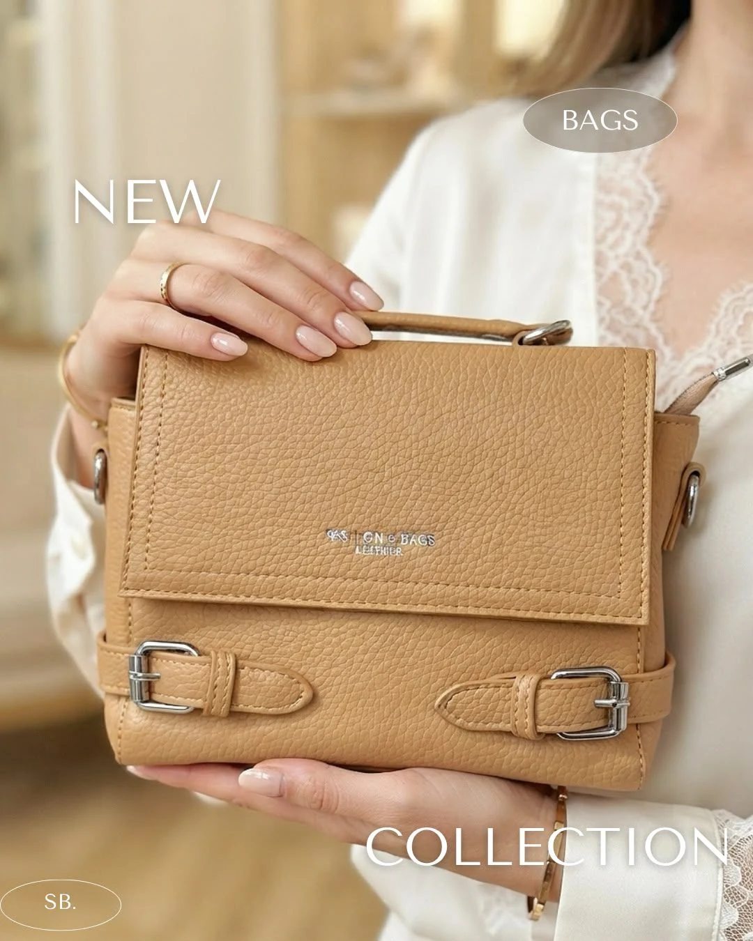 Fashion & Bags Bolso Estructurado Camel